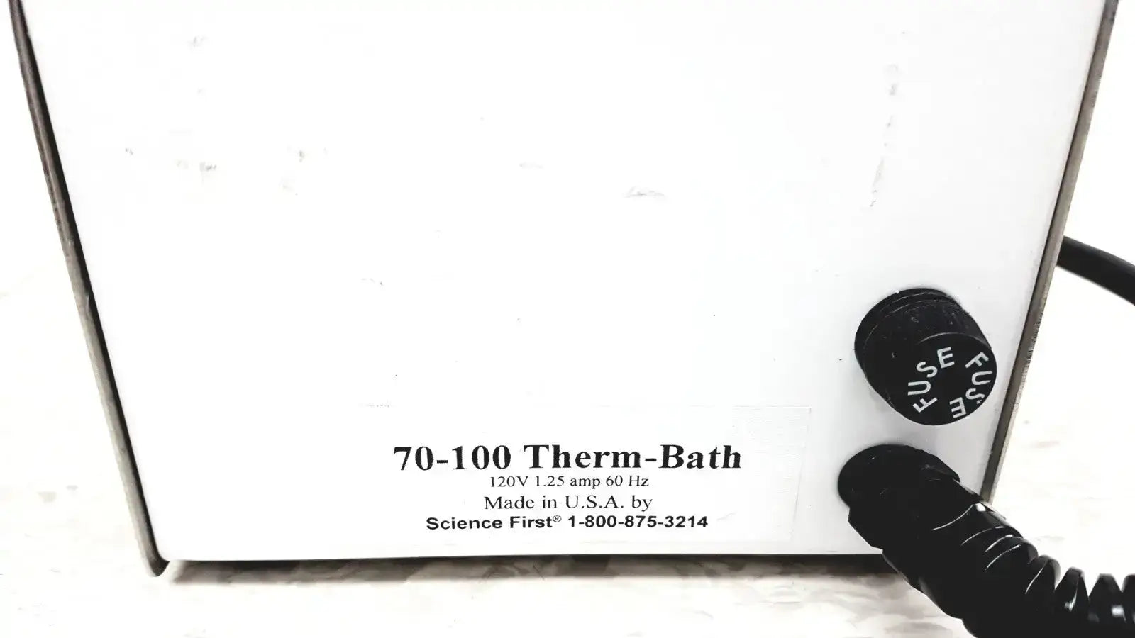 Science First Therm-Bath 120V Water Bath with Thermostat Laboratory Water Bath, second-hand product photo 5