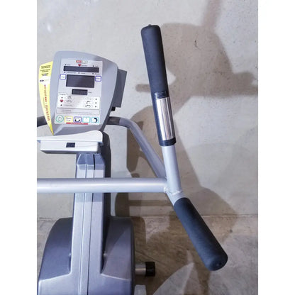 Gray and black scifit sx7000 elliptical commercial lower body trainer with digital display and metallic frame