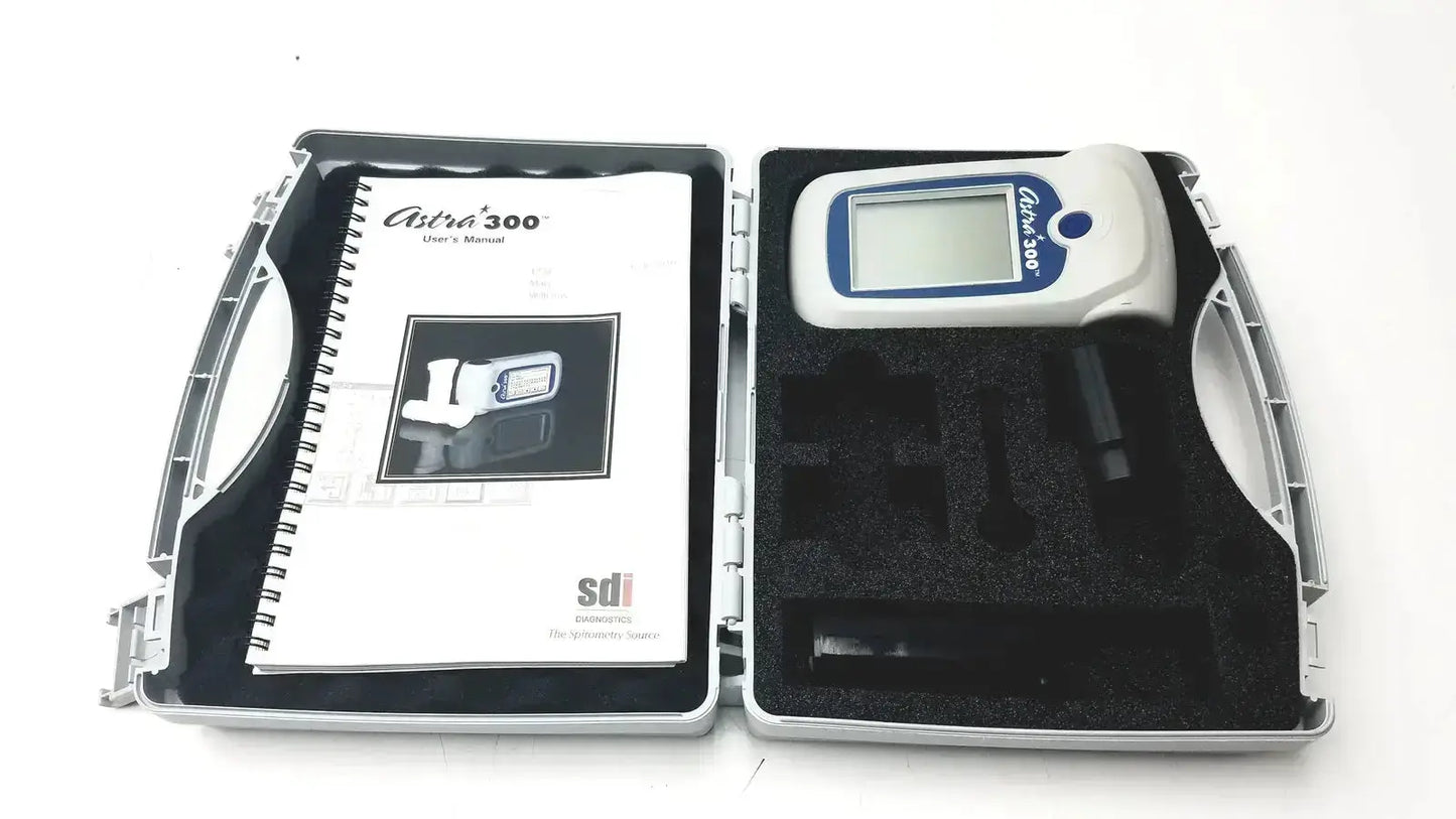 SDI-Astra 300 Spirometer-Pulmonary With Manual - Untested Spirometer, as-is (for parts) product photo 1