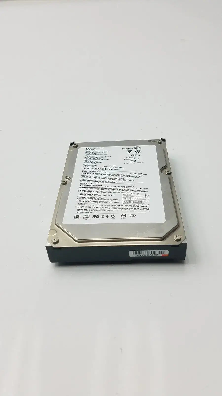 Seagate ST340014A Barracuda 40GB 7200RPM PATA IDE 3.5" Internal Hard Disk Drive Internal Hard Drive, second-hand product photo 6