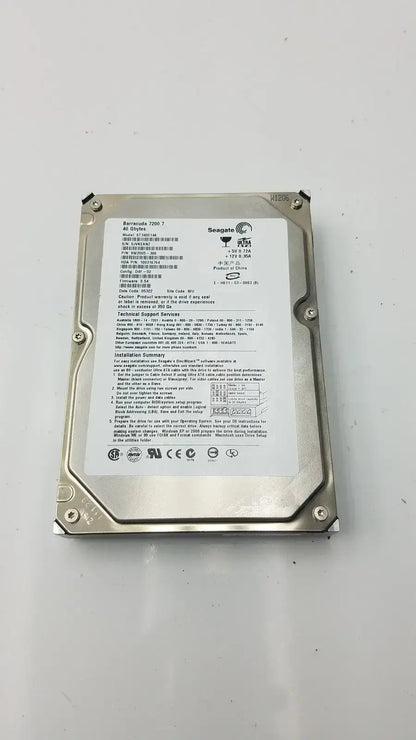 Seagate ST340014A Barracuda 40GB 7200RPM PATA IDE 3.5" Internal Hard Disk Drive Internal Hard Drive, second-hand product photo 1