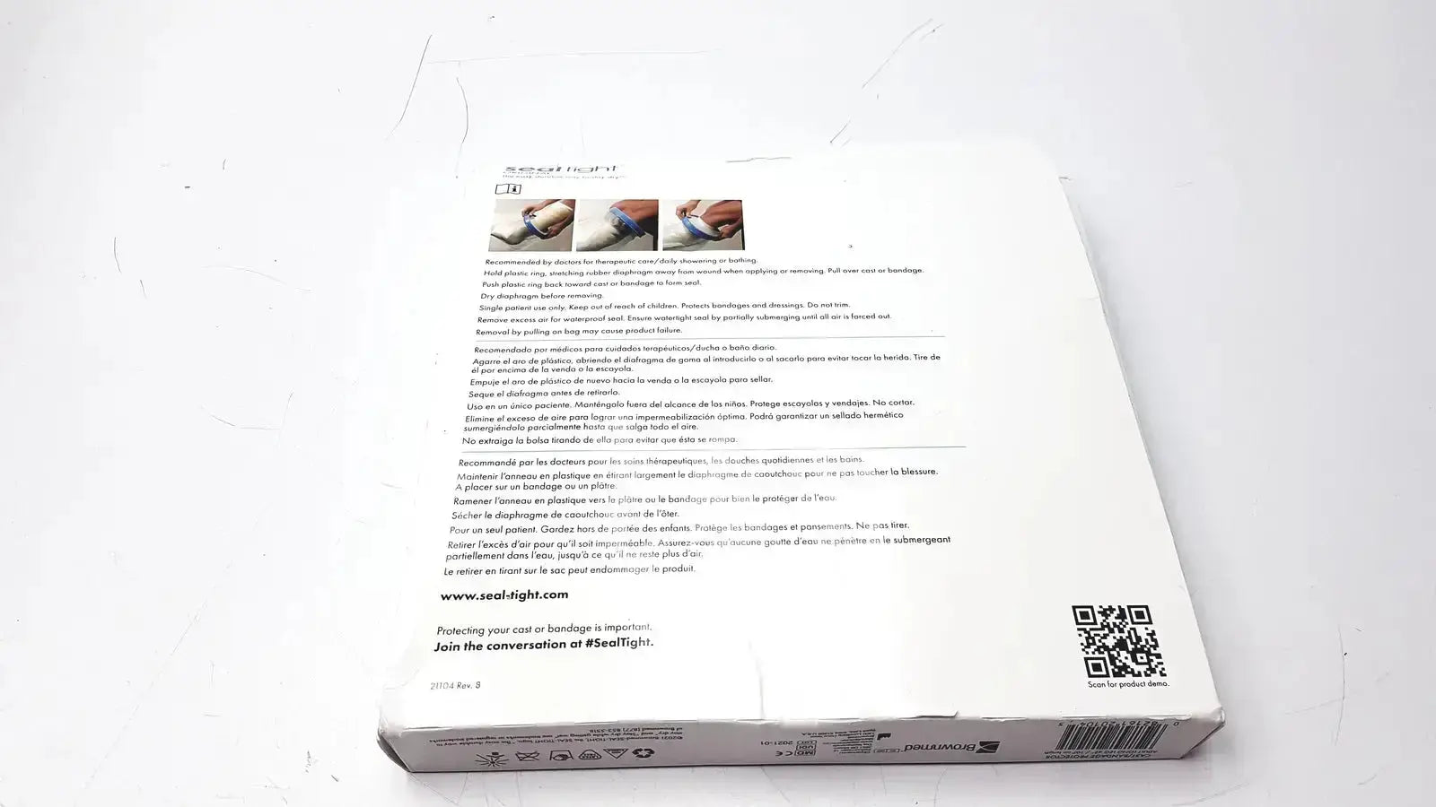 SEAL-TIGHT Seal Tight Original Cast Bandage Protector Reusable Adult LONG Leg 42" Cast Protector, second-hand product photo 7
