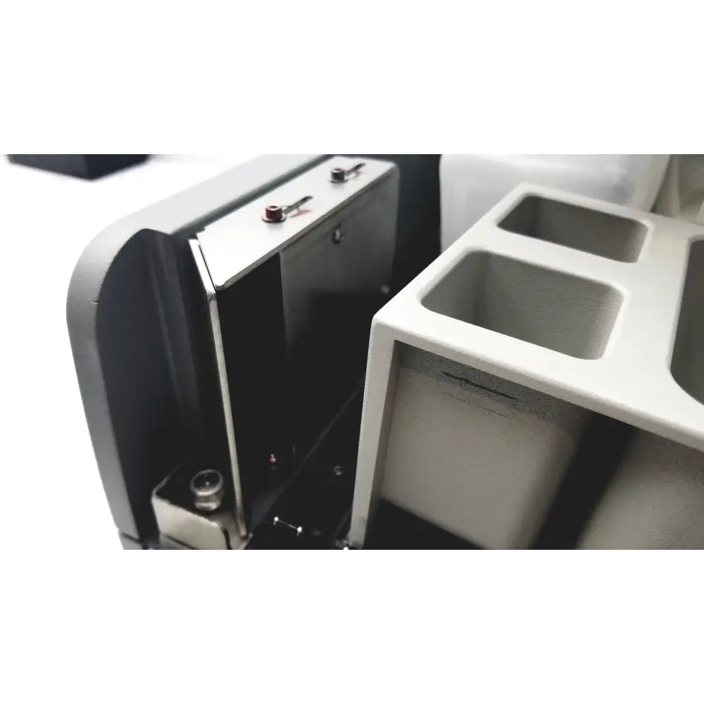 Sebia hydraplus 2 autosampler black and silver metal cabinet with key lock and three compartments for chromatography systems