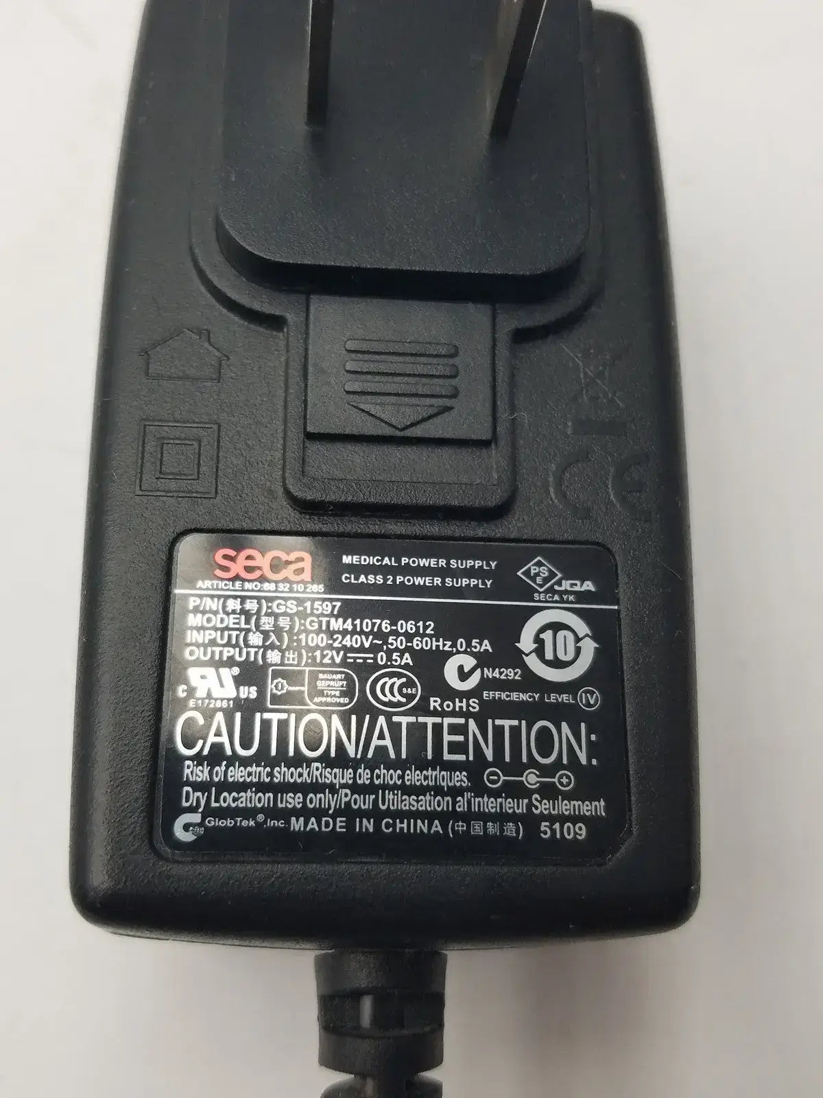 Seca GTM41076-0612 Medical Power Supply Power Supply, second-hand product photo 6