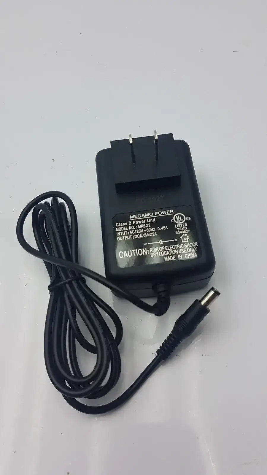 Megamo Sega Genesis AC Class 2 Power Supply Adapter MK-2103 Power Supply Adapter, second-hand product photo 1