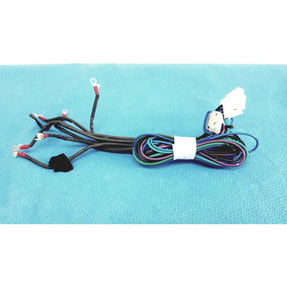 Seiwa ferrite cores connectors wire harness cable with multi-colored wires bundled by a white strap for secure connection