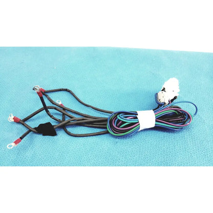 Black and multicolored seiwa ferrite cores connectors wire harness cable with red 4-pin terminal connectors