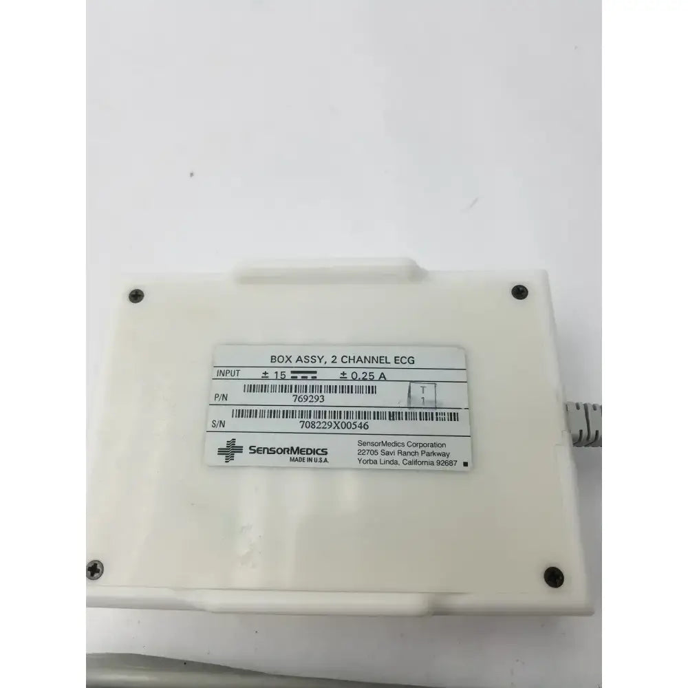 Sensor Medics Box Assy, 2 Channel ECG 769293 ECG Interface Box Assembly, second-hand product photo 3