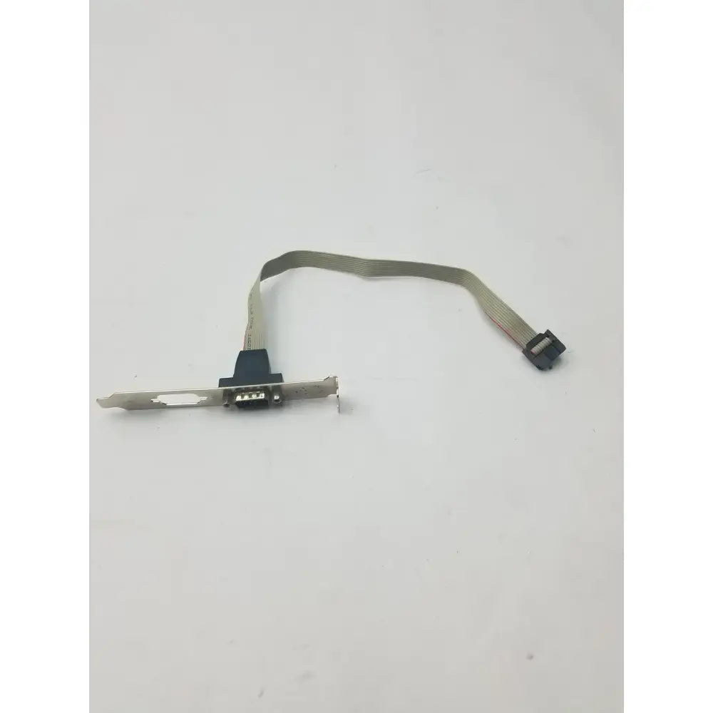 Generic Serial 9 Pin DB9 RS232 Motherboard Com Port Ribbon Cable Connector Slot Bracket RS232 Serial Port Bracket Cable, second-hand product photo 1