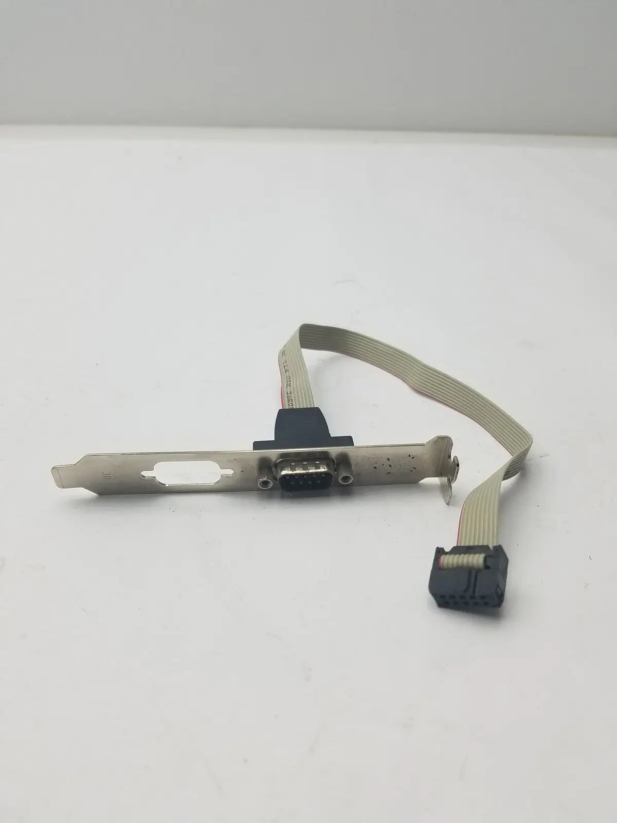 Generic Serial 9 Pin DB9 RS232 Motherboard Com Port Ribbon Cable Connector Slot Bracket RS232 Serial Port Bracket Cable, second-hand product photo 5