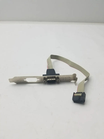 Generic Serial 9 Pin DB9 RS232 Motherboard Com Port Ribbon Cable Connector Slot Bracket RS232 Serial Port Bracket Cable, second-hand product photo 5