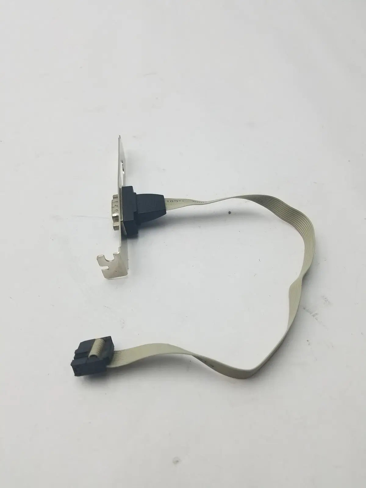 Generic Serial 9 Pin DB9 RS232 Motherboard Com Port Ribbon Cable Connector Slot Bracket RS232 Serial Port Bracket Cable, second-hand product photo 3