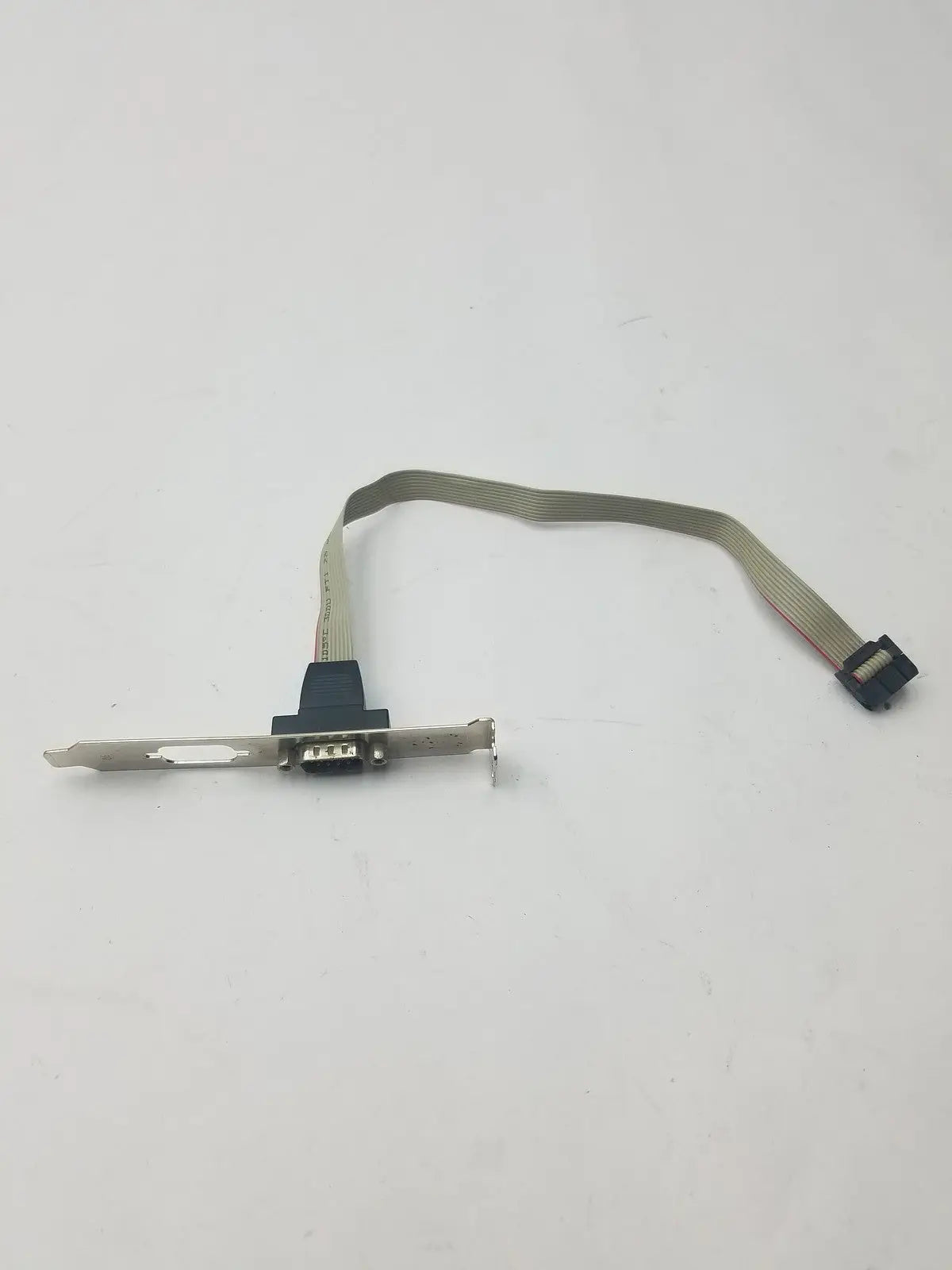 Generic Serial 9 Pin DB9 RS232 Motherboard Com Port Ribbon Cable Connector Slot Bracket RS232 Serial Port Bracket Cable, second-hand product photo 2