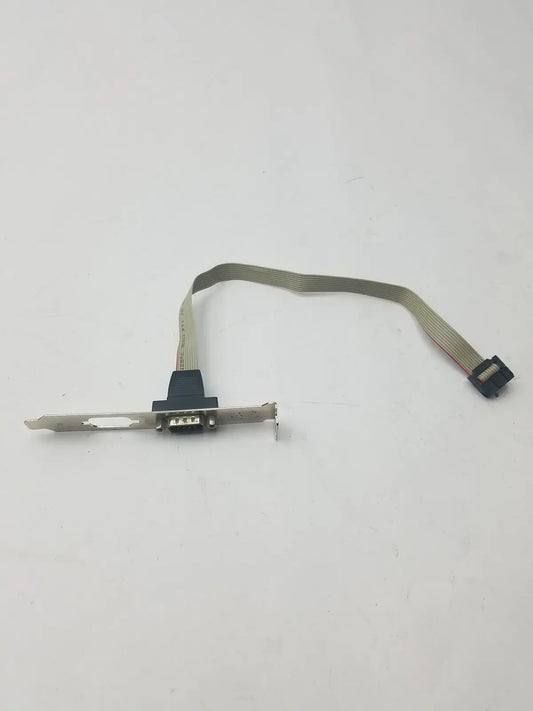 Generic Serial 9 Pin DB9 RS232 Motherboard Com Port Ribbon Cable Connector Slot Bracket RS232 Serial Port Bracket Cable, second-hand product photo 2
