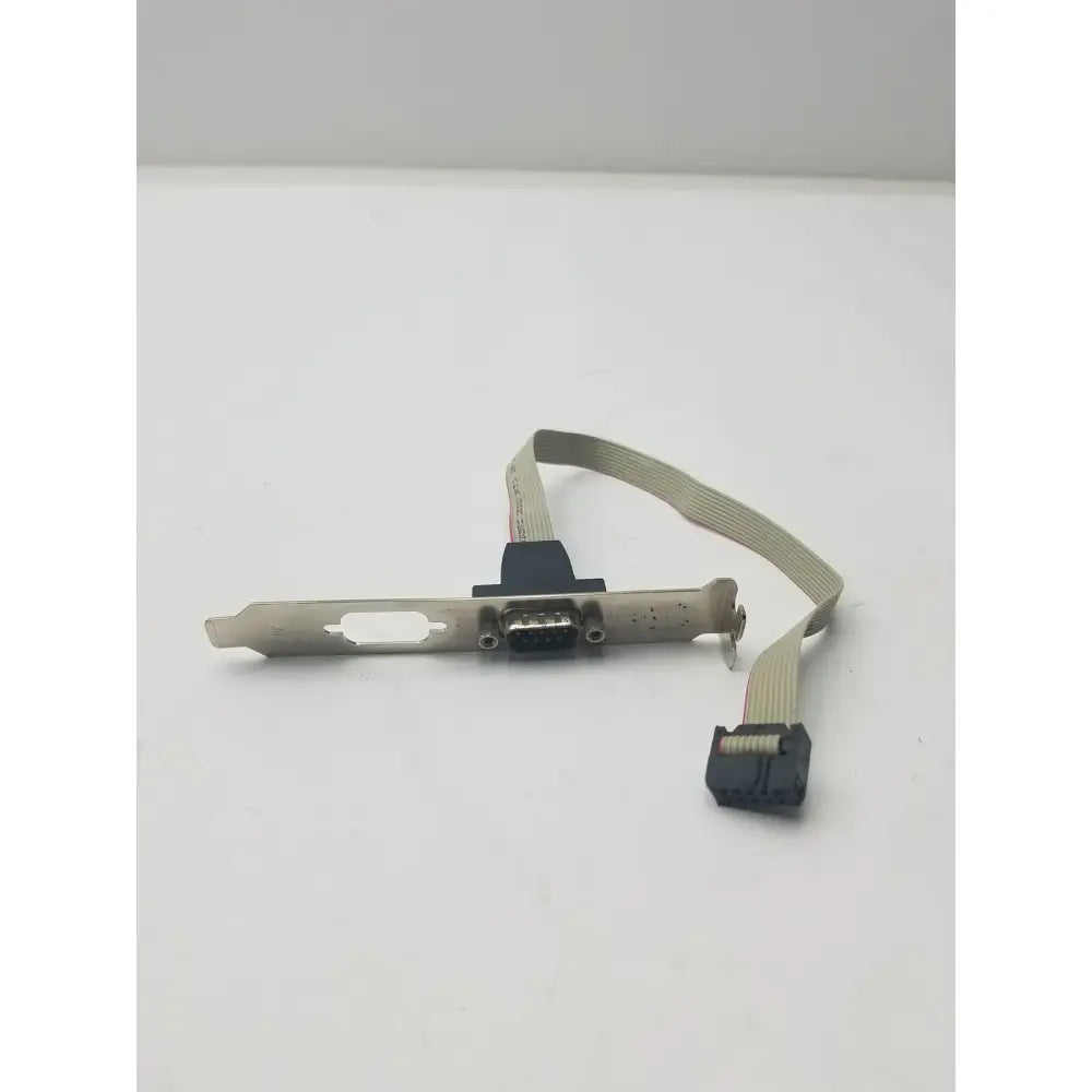 Generic Serial 9 Pin DB9 RS232 Motherboard Com Port Ribbon Cable Connector Slot Bracket RS232 Serial Port Bracket Cable, second-hand product photo 5