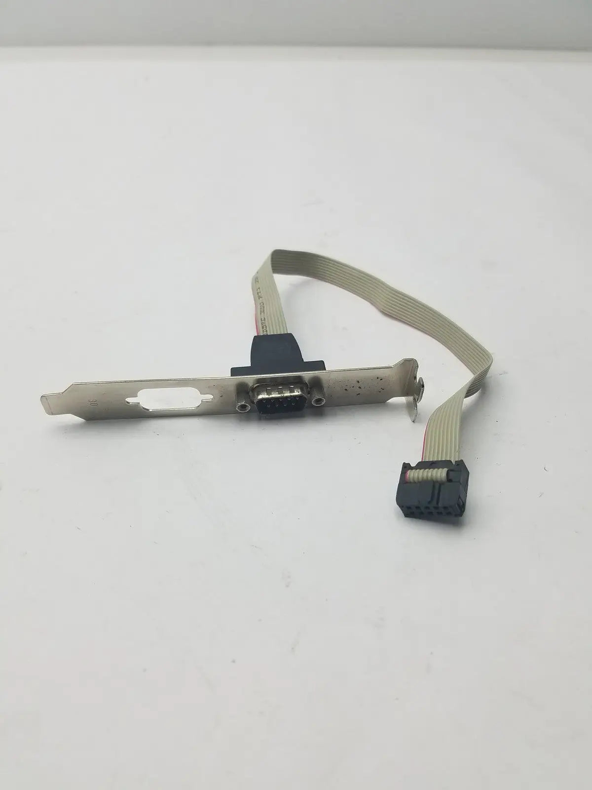 Generic Serial 9 Pin DB9 RS232 Motherboard Com Port Ribbon Cable Connector Slot Bracket RS232 Serial Port Bracket Cable, second-hand product photo 4