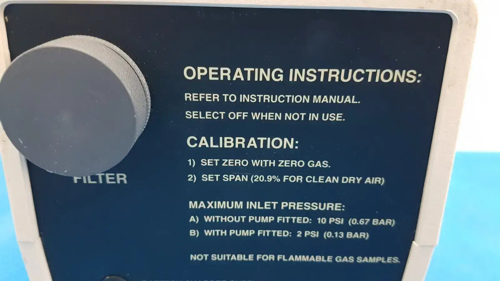Servomex Model 572 Paramagnetic Oxygen Analyzer – Calibrated O2 Analyzer Oxygen Analyzer, second-hand product photo 5