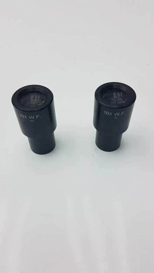 American Optical Set of 2 AO American Optical 10X W.F. Cat 145 Microscope Eyepiece, second-hand product photo 1