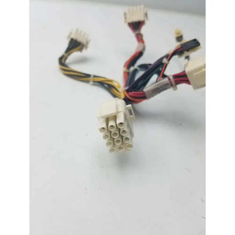 Set of 3 white plastic cable harnesses with multicolored wires for dc power supply g-bbde6-60h use
