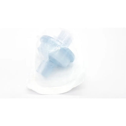 Light blue translucent plastic draeger draeger mechanical safestar 55 filter in clear packaging for adult use set of 4