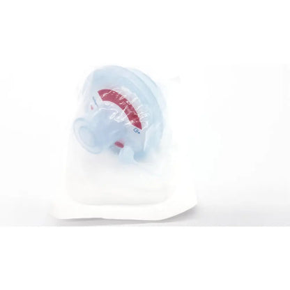 Set of 4 drager draeger mechanical safestar 55 filters with clear plastic face mask red markings white base adult size