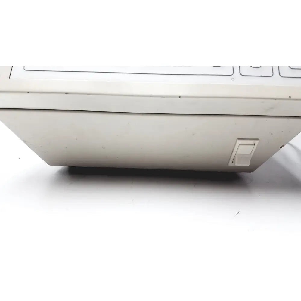 Off-white plastic shandon cytospin 3 cytocentrifuge keyboard with power switch for reuse medical applications