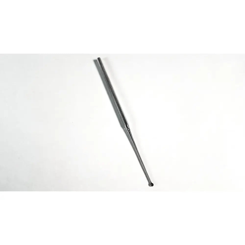 Silver metal hairbrush with textured ridged handle and rounded end featured in share similar items sponsored product set