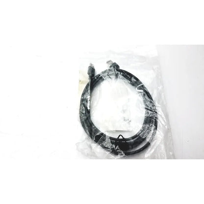 Black shielded usb cable with molded connectors packaged in clear plastic for Zebra scanner model CBA-U21-S07ZBR