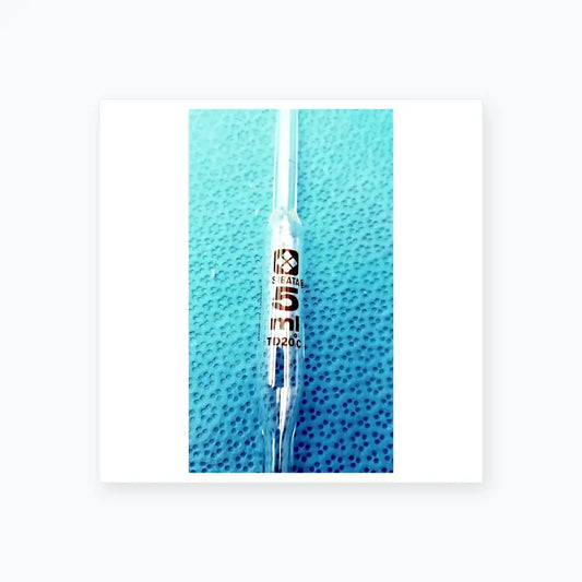 SIBATA 5 mL Volumetric Pipet Class A To Deliver TD Glass Labware Used Volumetric Pipet, second-hand product photo 2