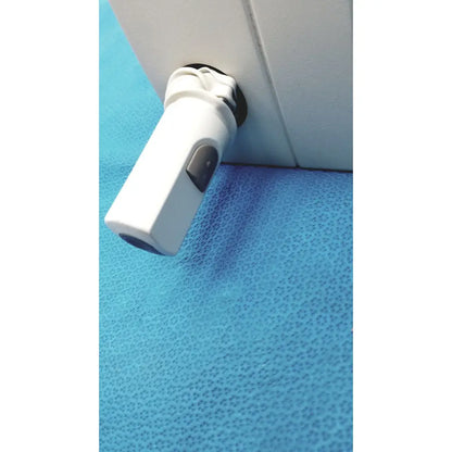 White plastic siemens 07558831 ipx4 control console with black lens and button mounted on wall for ipx4 control use