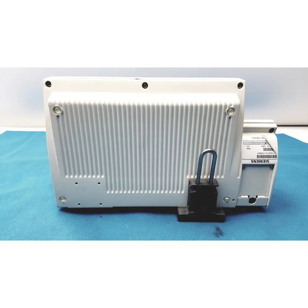 Siemens 07558831 white ipx4 control console with vertical ridges and black padlock for secure reuse medical settings