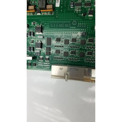 Green siemens ultrasound board with black integrated circuits and silver connectors for acuson sc2000 reuse medical device