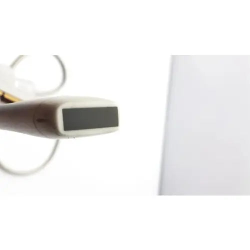 Beige usb flash drive with matte finish and black display panel for siemens acuson ev7 linear probe transducer ultrasound