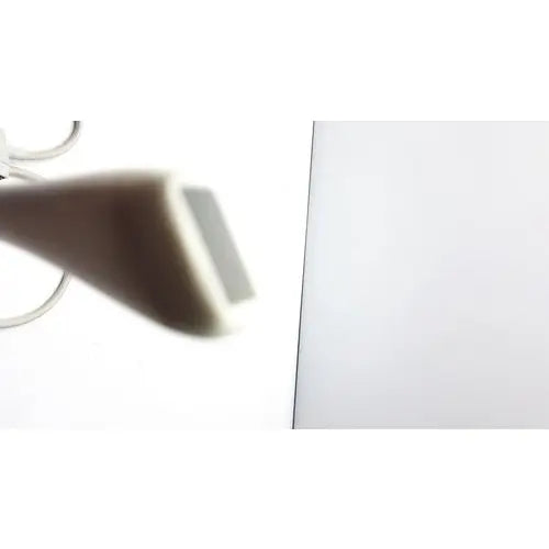 A sleek matte beige hair dryer featuring modern ergonomic design shown alongside siemens acuson ev7 linear probe