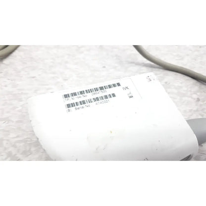 White plastic siemens ev9-4 endocavity ultrasound transducer probe with barcode labels and model number 08647500