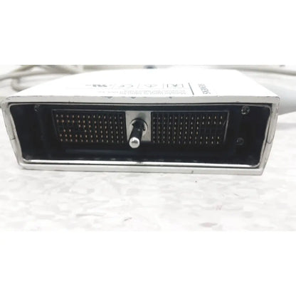 White rectangular siemens ev9-4 endocavity ultrasound transducer probe with black grilles and central silver knob