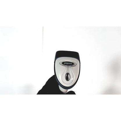 Black and white handheld barcode scanner with ergonomic design and symphony logo for siemens rapidpoint reuse medical use