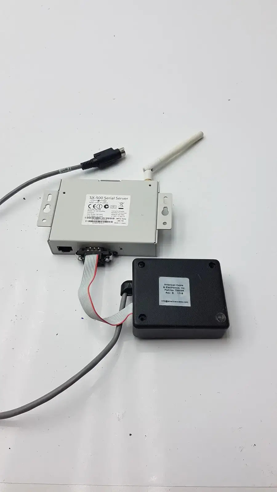 Silex Technology SX-500 Serial Server With American Cable Part 75505R Serial Device Server, second-hand product photo 8