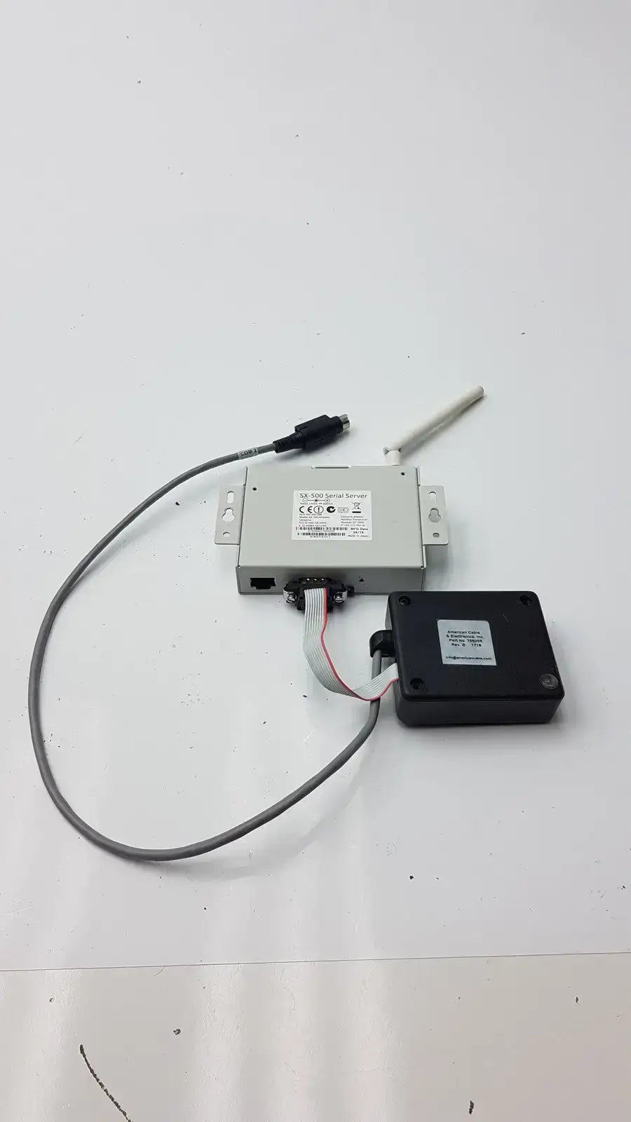 Silex Technology SX-500 Serial Server With American Cable Part 75505R Serial Device Server, second-hand product photo 13