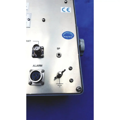 Silver metallic control panel of simrad taiyo td-l1550a synthesized vhf automatic digital direction finder with toggle switch