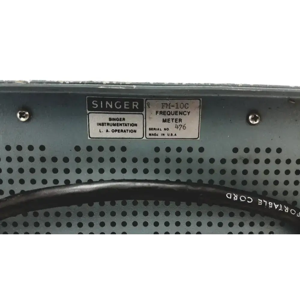Singer Gersch FM10C Frequency Meter/Signal Generator Frequency Meter/Signal Generator, second-hand product photo 12