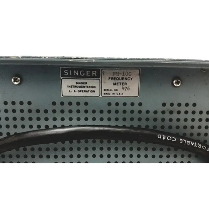 Singer Gersch FM10C Frequency Meter/Signal Generator Frequency Meter/Signal Generator, second-hand product photo 12