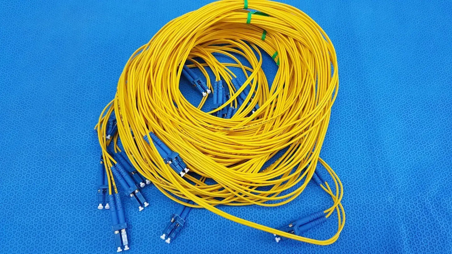Kentek Singlemode Fiber Optic Cable Assembly – LC to LC, UPC Polish, 5 Meter Box of 26 Fiber Optic Cable Assembly, second-hand product photo 1