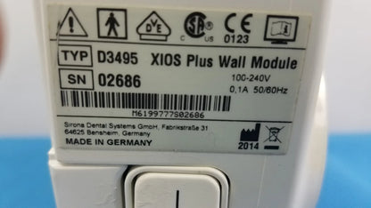 Sirona Xios D3495 Plus Dental Wall Module SR 02686 Dental Wall Module, second-hand product photo 9