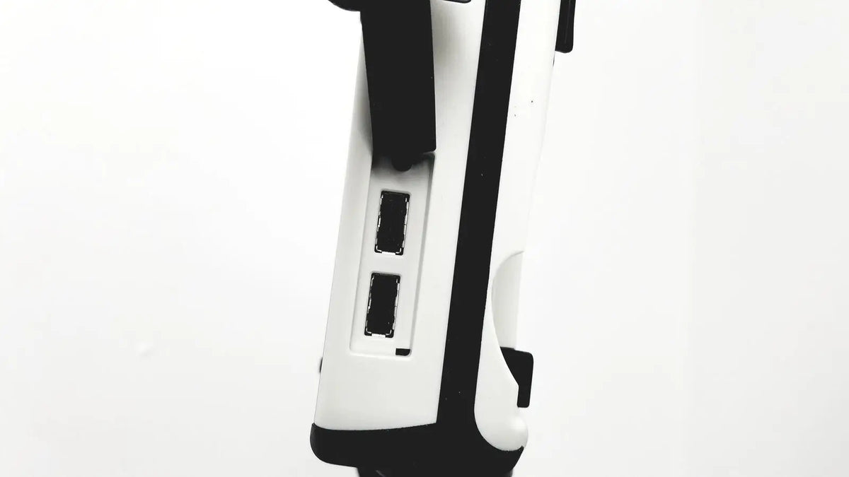 White and black plastic gaming controller with two usb ports on the side for site rite prevue ultrasound system use