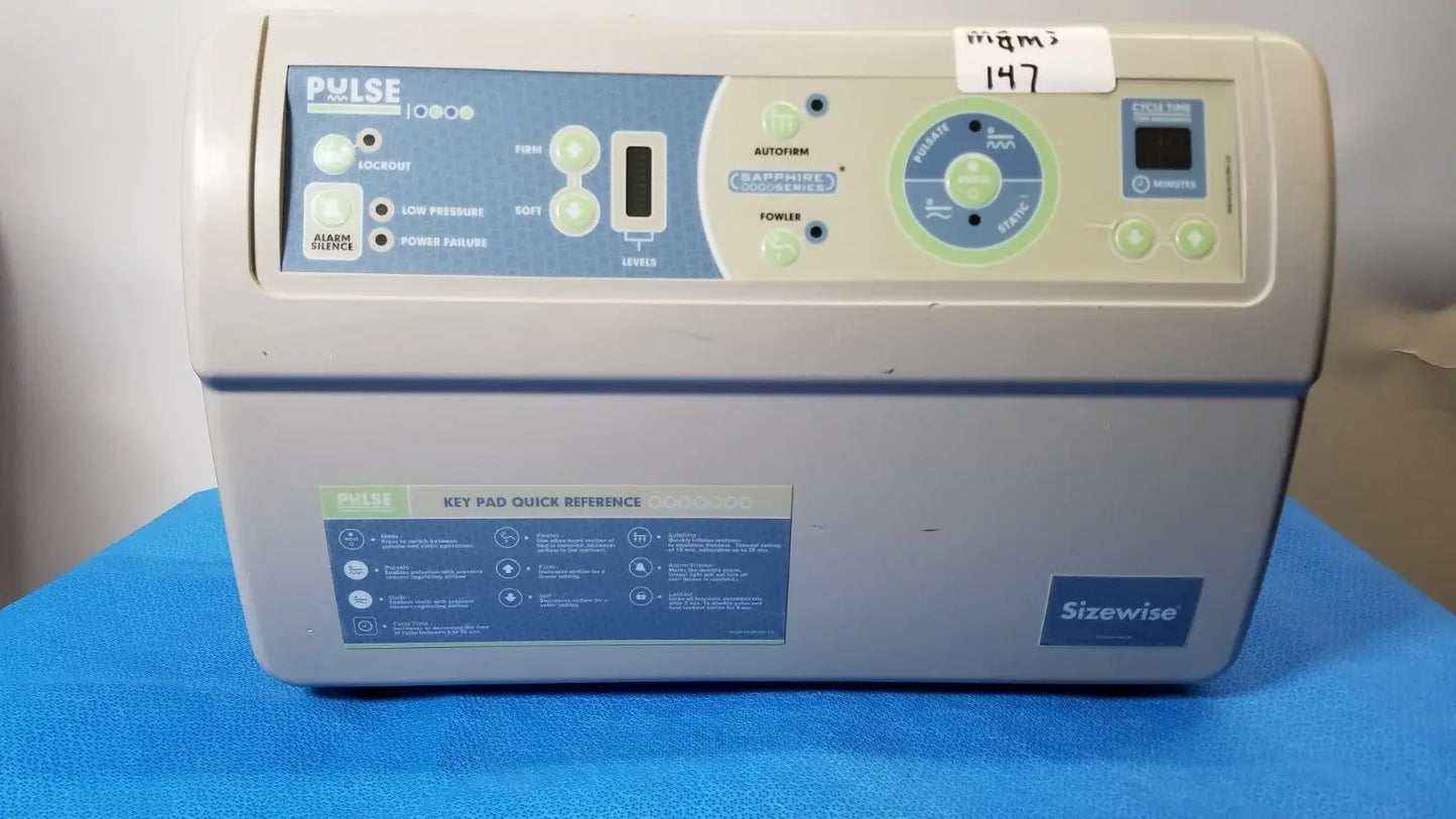 Reuse Medical Sizewise PULSE 1000 Alternating Pressure Mattress Pump System Other Orthopedic Products, second-hand product photo 1