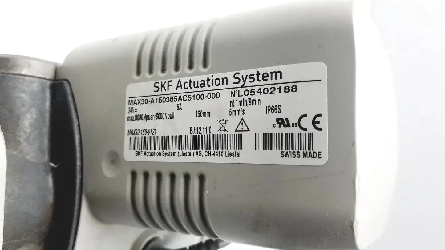 SKF Actuation System MAX30-A150365AC5100-000 Linear Actuator Linear Actuator, as-is (for parts) product photo 2