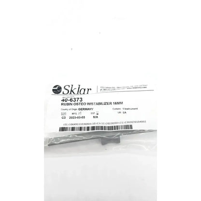 Sklar 40-6373 Rubin Osteotome with Stabilizer, 7-1/4", 16mm Osteotome, new product photo 3