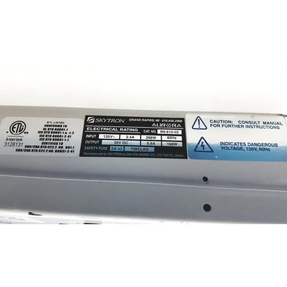 Skytron Aurora LED Surgical Light Control Box B9-610-02 120V 288W Surgical Light Control Box, second-hand product photo 10