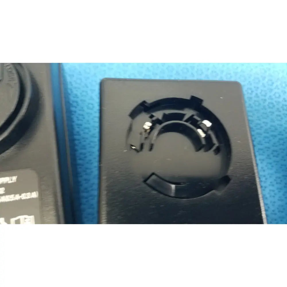 Black plastic camera lens mount adapter with circular cutout design for supply menb1020a0900b02 medical power unit lot of 2